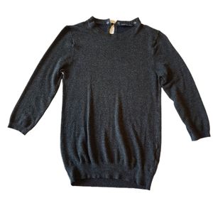 Zara Knit Sweater Dark Grey Medium